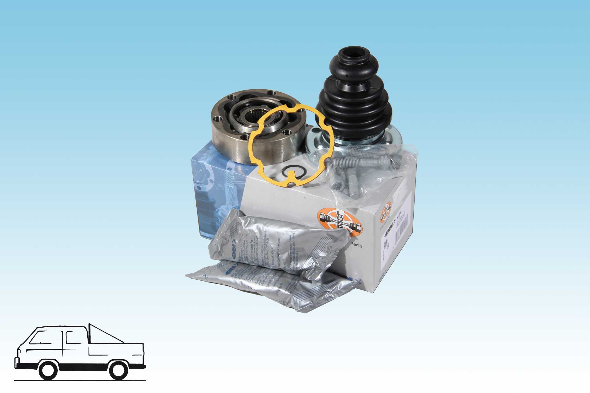 Gleichlaufgelenk hinten Bus T3 Syncro 16 Zoll