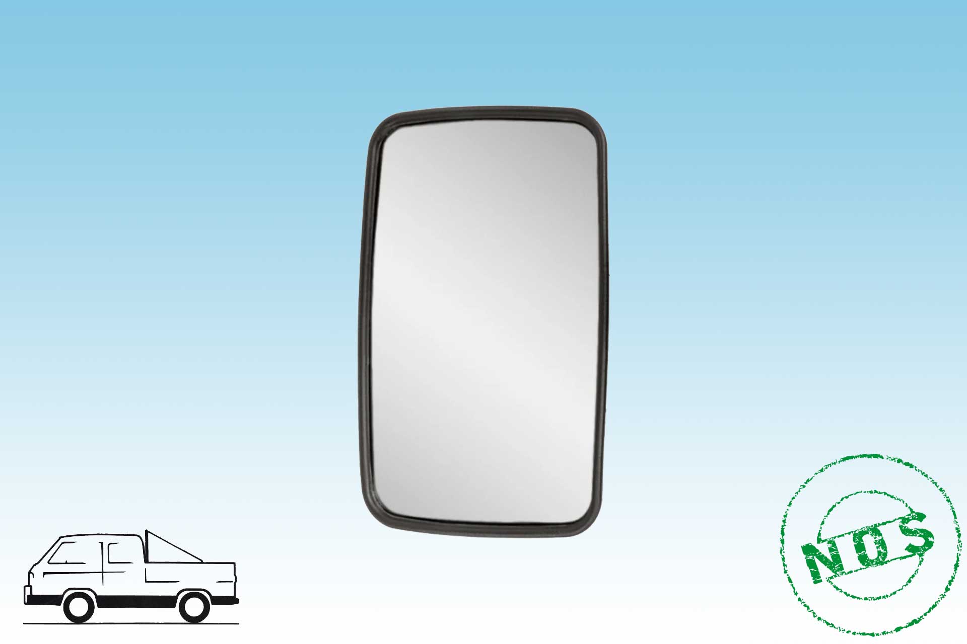 VW T3 Bus Bügelspiegelglas - orig.