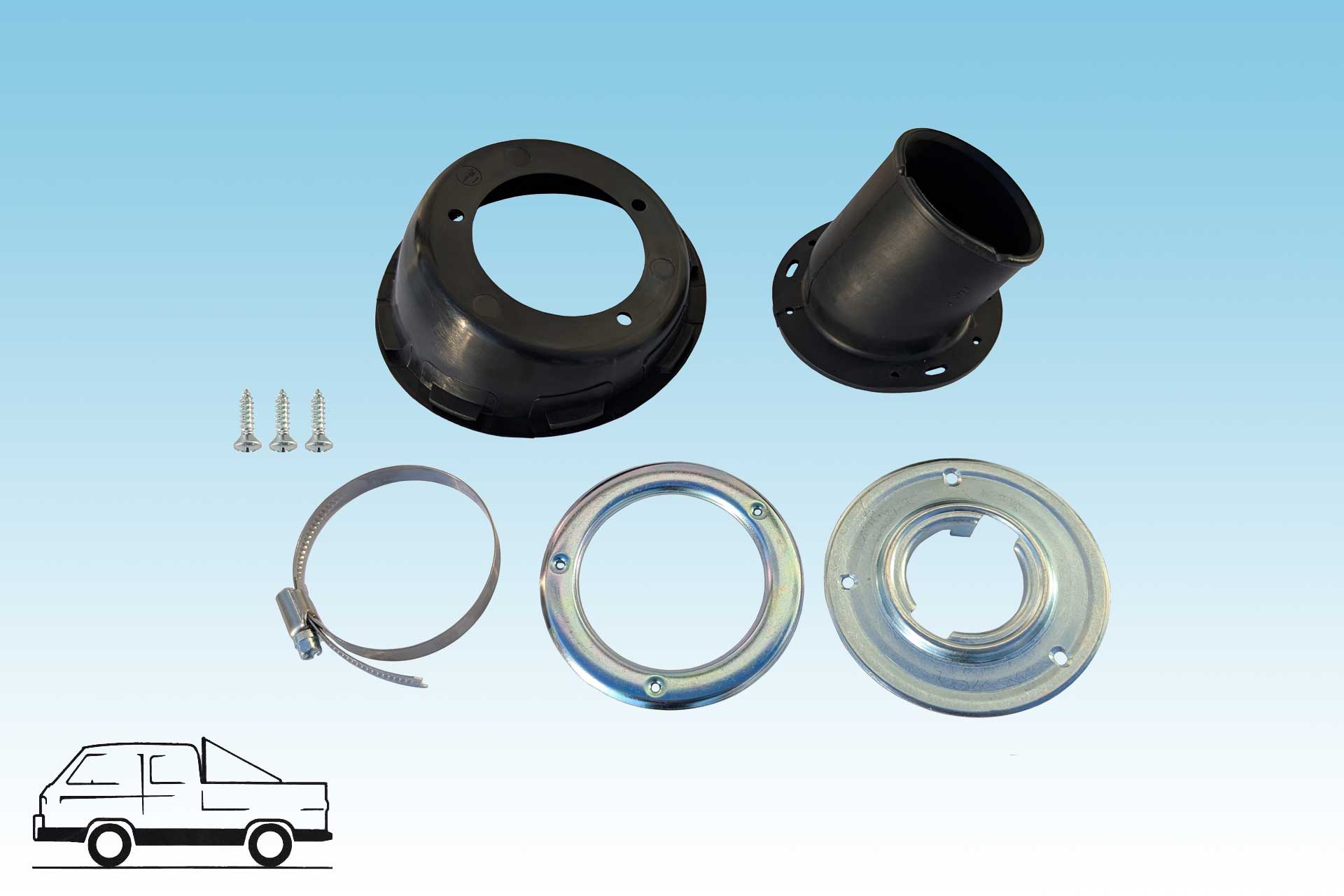 Fuel filler neck  repair kit  ( to body )