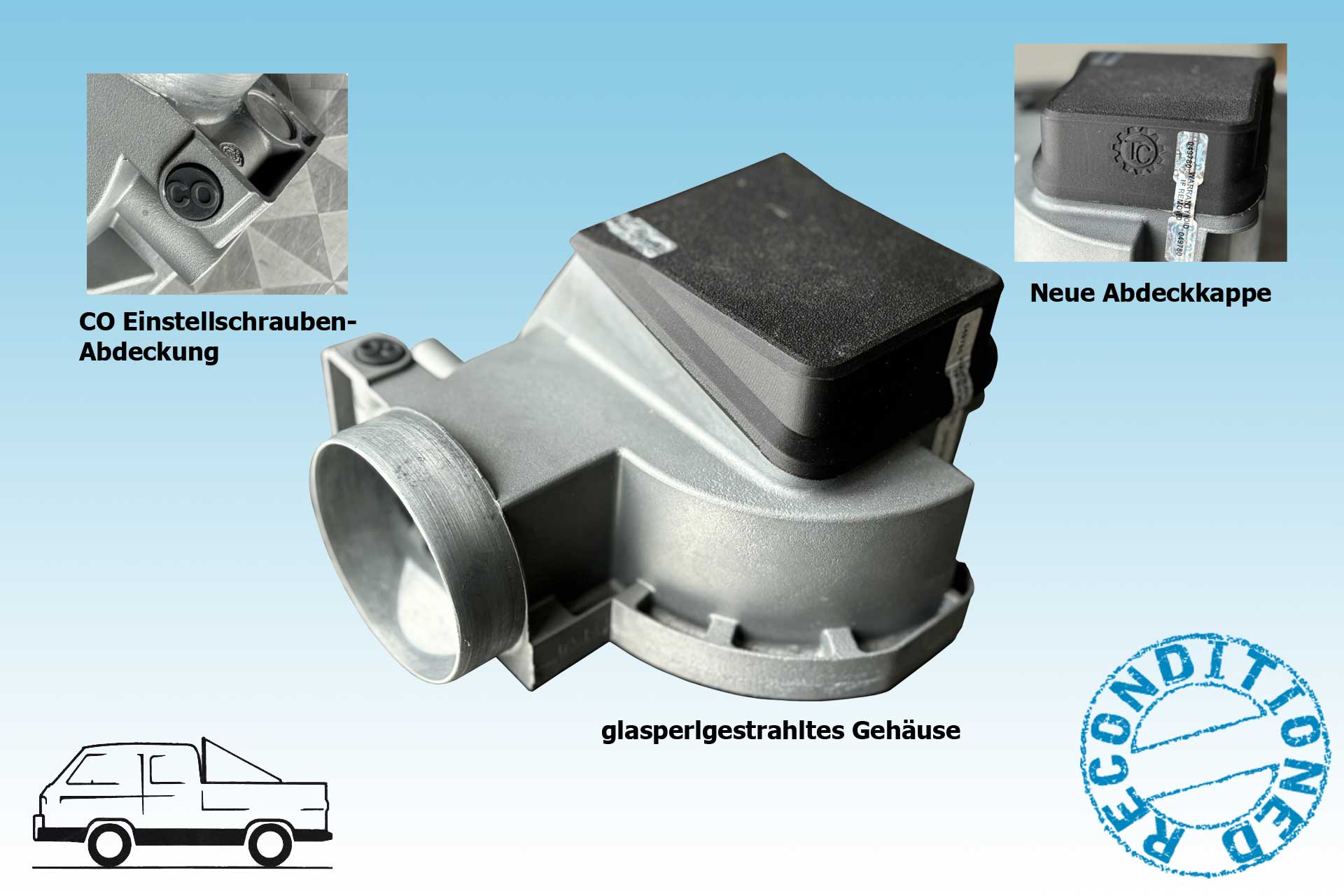 VW  Bus  T3  WBX Luftmengenmesser 2.1L  im AT