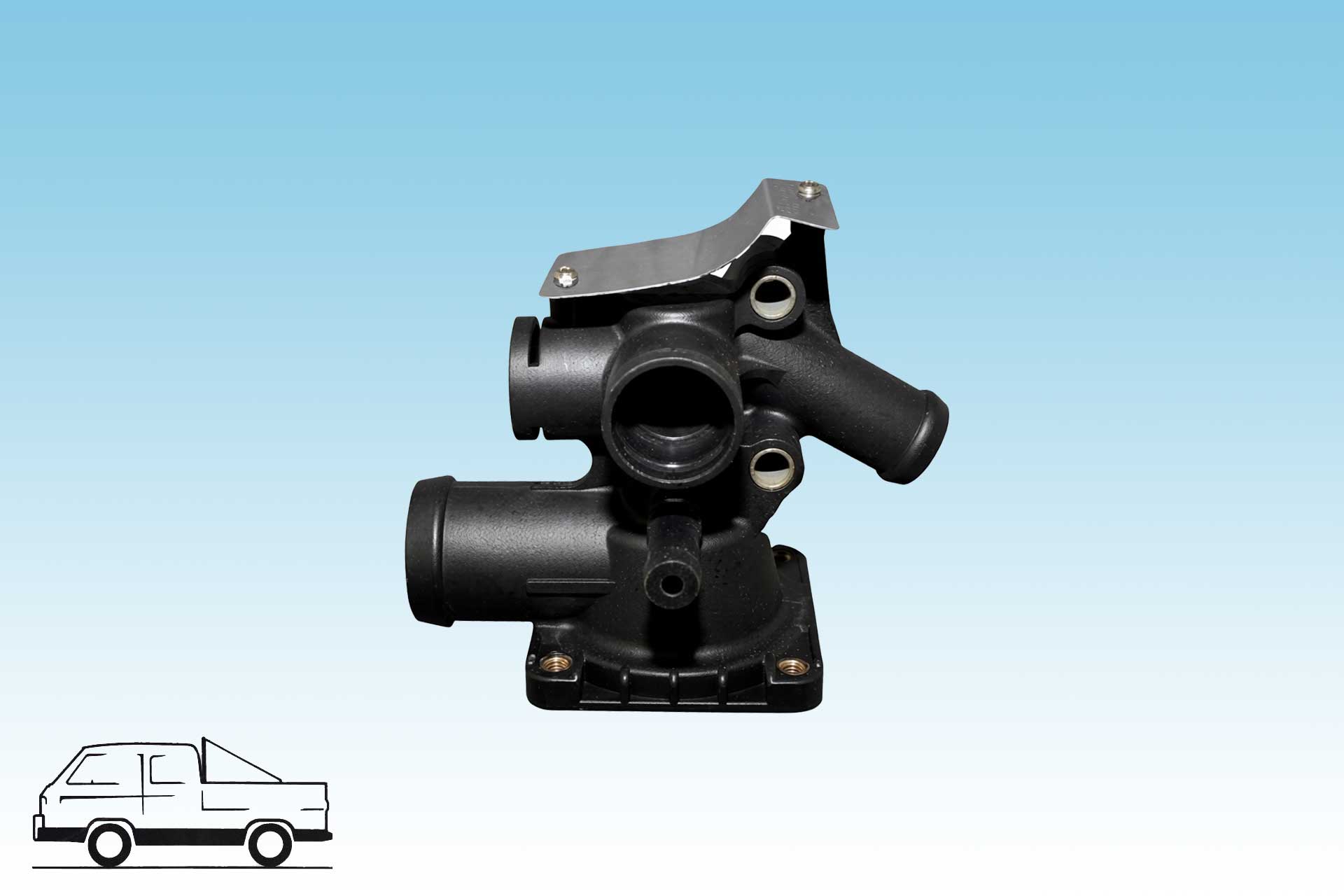 Thermostatgehäuse alle WBX 1.9L, 2 WD