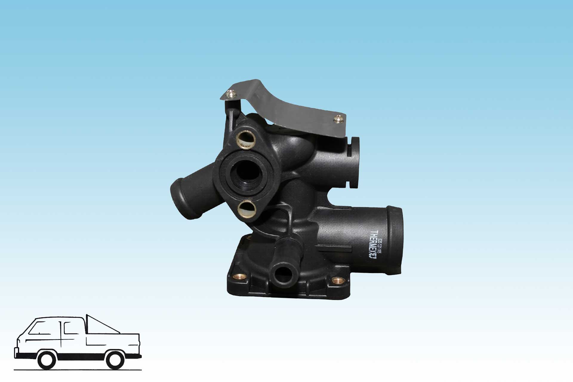 Thermostatgehäuse, 2 WD, 2.1 L WBX