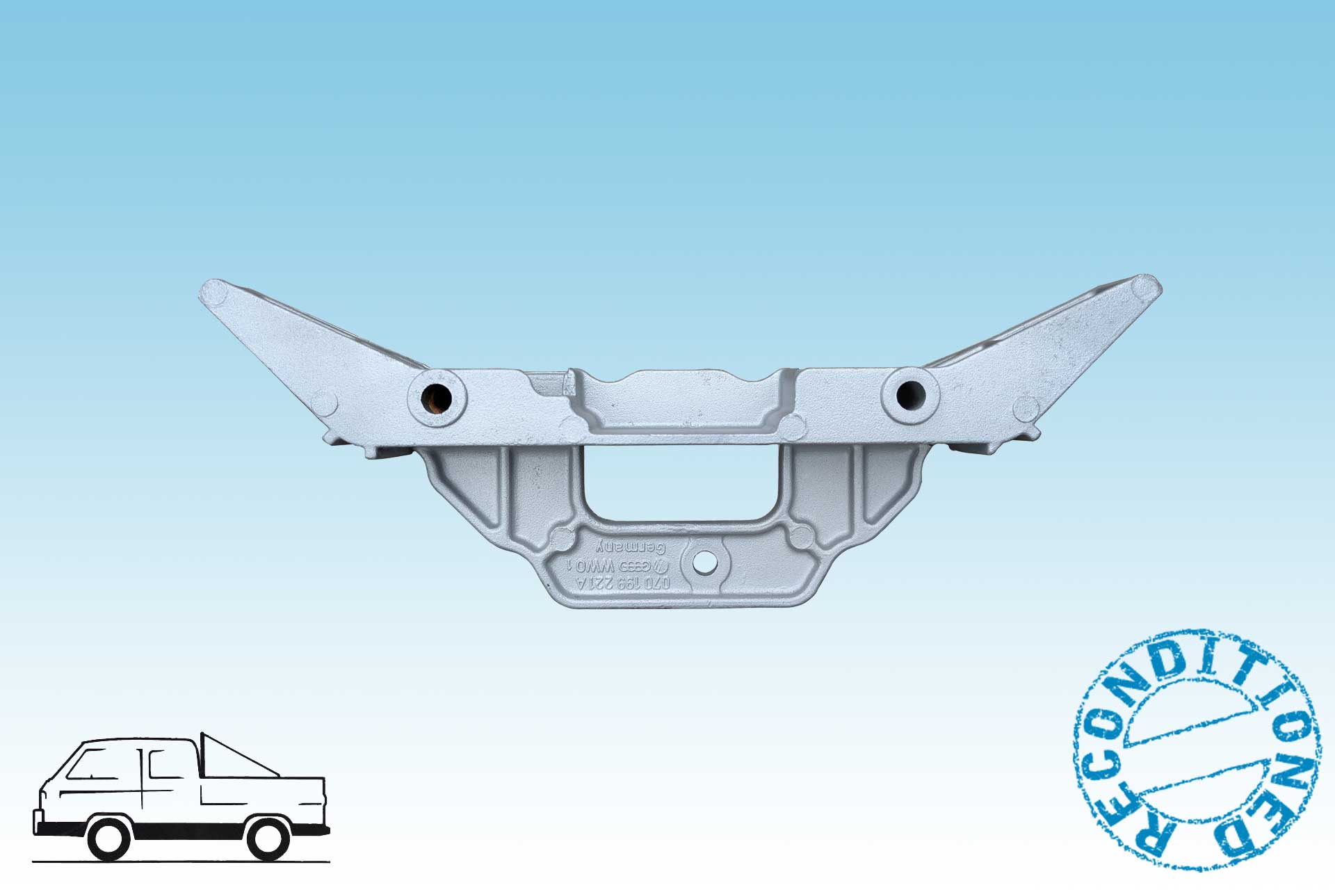 VW Bus T3  WBX  Motorhalter  früh ( bis `85 )