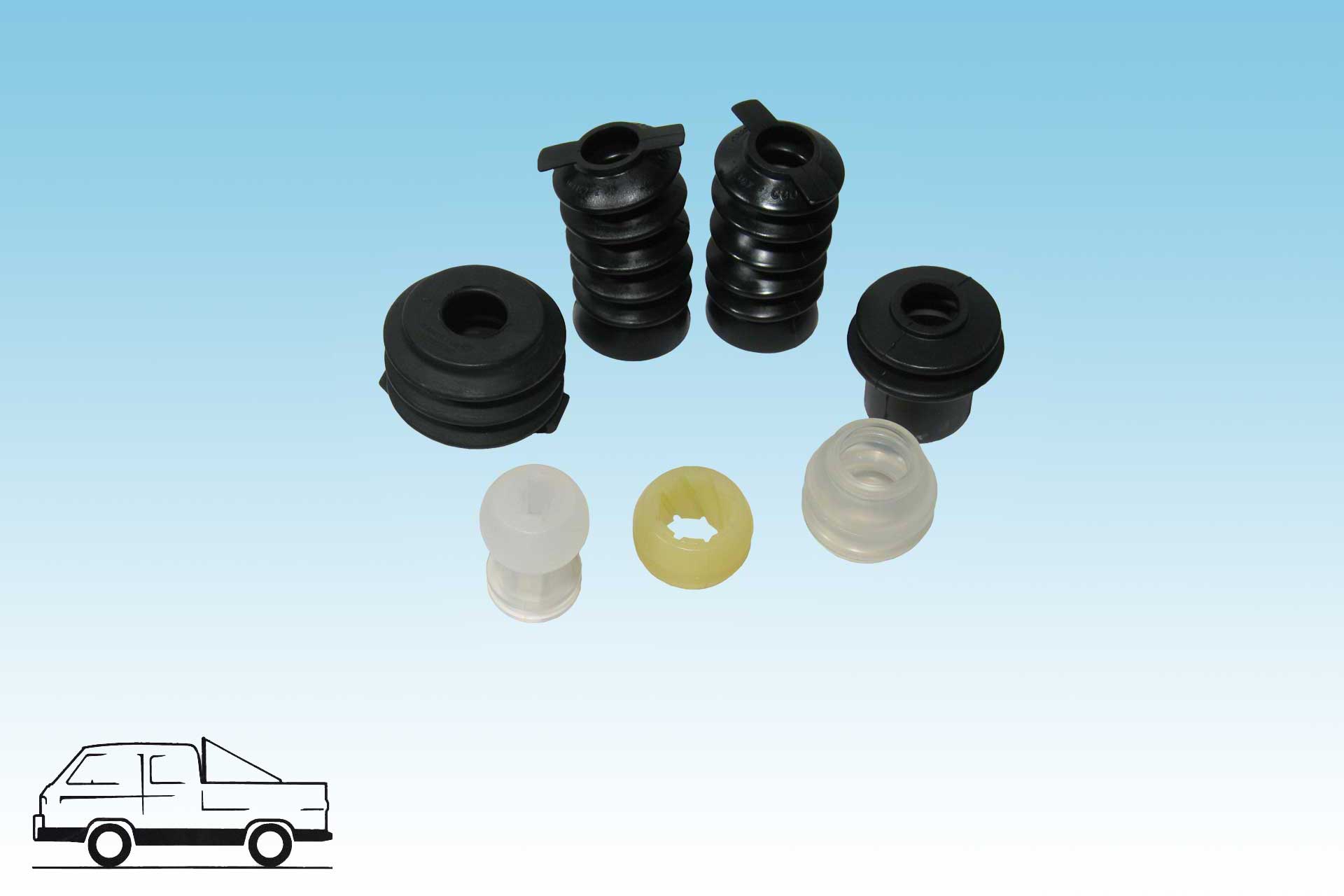 Shift rod bushing set for 4 speed /  Syncro