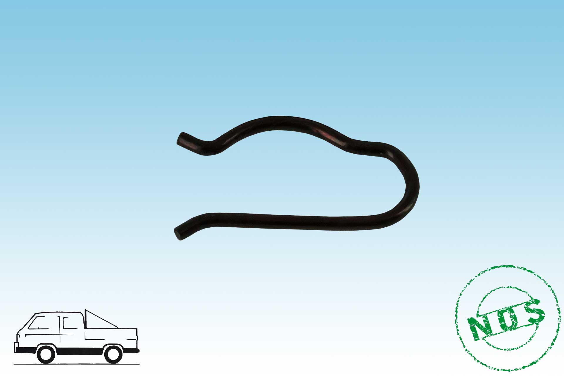 Clip for adjustable headrest guide, genuine VW