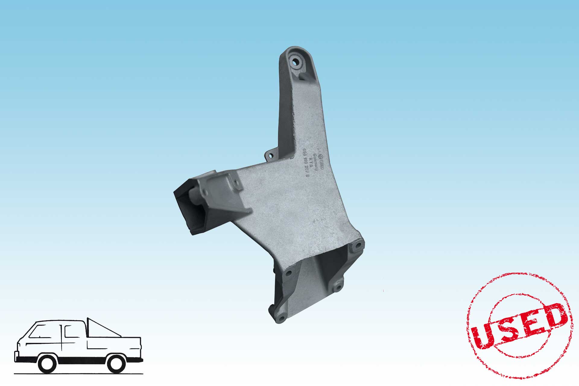 VW T3 Diesel  Motorhalter links, gebr.